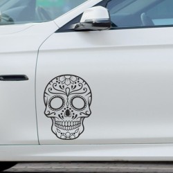 Aufkleber Sugar Skull Lady Catrina Tag der Toten mexianischer Feiertag Dia de los Muertos Ehre Feiere das Gedenken der Toten