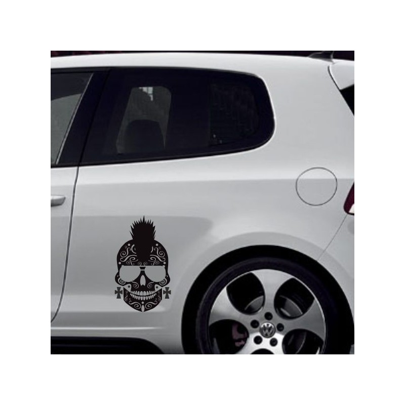 Aufkleber Sugar Skull Lady Catrina Tag der Toten mexianischer Feiertag Dia de los Muertos Ehre Feiere das Gedenken der Toten