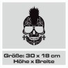 Aufkleber Sugar Skull Lady Catrina Tag der Toten mexianischer Feiertag Dia de los Muertos Ehre Feiere das Gedenken der Toten