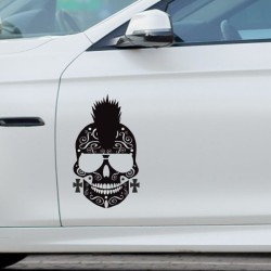 Aufkleber Sugar Skull Lady Catrina Tag der Toten mexianischer Feiertag Dia de los Muertos Ehre Feiere das Gedenken der Toten
