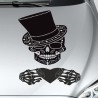 Aufkleber Sugar Skull Lady Catrina Tag der Toten mexianischer Feiertag Dia de los Muertos Ehre Feiere das Gedenken der Toten