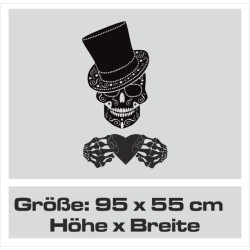 Aufkleber Sugar Skull Lady Catrina Tag der Toten mexianischer Feiertag Dia de los Muertos Ehre Feiere das Gedenken der Toten