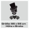 Aufkleber Sugar Skull Lady Catrina Tag der Toten mexianischer Feiertag Dia de los Muertos Ehre Feiere das Gedenken der Toten