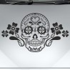 Aufkleber Sugar Skull Lady Catrina Tag der Toten mexianischer Feiertag Dia de los Muertos Ehre Feiere das Gedenken der Toten
