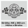 Aufkleber Sugar Skull Lady Catrina Tag der Toten mexianischer Feiertag Dia de los Muertos Ehre Feiere das Gedenken der Toten
