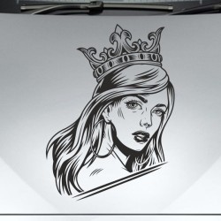 Aufkleber Sugar Skull Lady Catrina Tag der Toten mexianischer Feiertag Dia de los Muertos Ehre Feiere das Gedenken der Toten