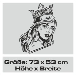 Aufkleber Sugar Skull Lady Catrina Tag der Toten mexianischer Feiertag Dia de los Muertos Ehre Feiere das Gedenken der Toten