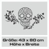 Aufkleber Sugar Skull Lady Catrina Tag der Toten mexianischer Feiertag Dia de los Muertos Ehre Feiere das Gedenken der Toten