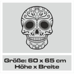 Aufkleber Sugar Skull Lady Catrina Tag der Toten mexianischer Feiertag Dia de los Muertos Ehre Feiere das Gedenken der Toten