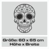 Aufkleber Sugar Skull Lady Catrina Tag der Toten mexianischer Feiertag Dia de los Muertos Ehre Feiere das Gedenken der Toten