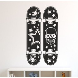 Wandaufkleber Wandtattoo Sport Fußball Kicker Spiel Kinder Kids Snowbord Skateboard Skater Stuntroller Roller BMX Basket Ball