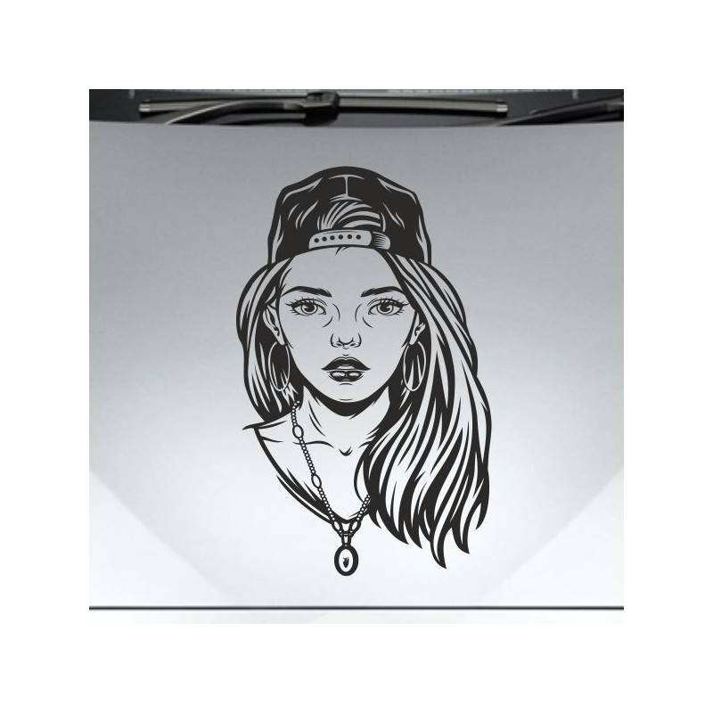 Aufkleber Sugar Skull Lady Catrina Tag der Toten mexianischer Feiertag Dia de los Muertos Ehre Feiere das Gedenken der Toten