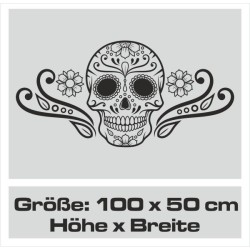 Aufkleber Sugar Skull Lady Catrina Tag der Toten mexianischer Feiertag Dia de los Muertos Ehre Feiere das Gedenken der Toten