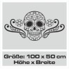 Aufkleber Sugar Skull Lady Catrina Tag der Toten mexianischer Feiertag Dia de los Muertos Ehre Feiere das Gedenken der Toten