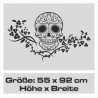 Aufkleber Sugar Skull Lady Catrina Tag der Toten mexianischer Feiertag Dia de los Muertos Ehre Feiere das Gedenken der Toten