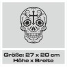 Aufkleber Sugar Skull Lady Catrina Tag der Toten mexianischer Feiertag Dia de los Muertos Ehre Feiere das Gedenken der Toten