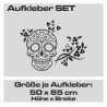 Aufkleber Sugar Skull Lady Catrina Tag der Toten mexianischer Feiertag Dia de los Muertos Ehre Feiere das Gedenken der Toten