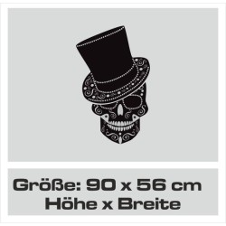 Aufkleber Sugar Skull Lady Catrina Tag der Toten mexianischer Feiertag Dia de los Muertos Ehre Feiere das Gedenken der Toten