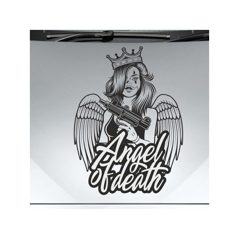 Aufkleber Sugar Skull Lady Catrina Tag der Toten mexianischer Feiertag Dia de los Muertos Ehre Feiere das Gedenken der Toten