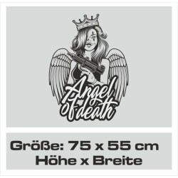Aufkleber Sugar Skull Lady Catrina Tag der Toten mexianischer Feiertag Dia de los Muertos Ehre Feiere das Gedenken der Toten
