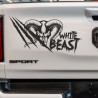 Aufkleber Pick UP Dodge Gelände Offroad Widder RAM Dekor Streifen Amerikanische Flagge Amerika BIG WHEEL Viper