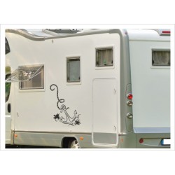 Wohnmobil Wohnwagen Caravan Camper WOMA Anker Tau Seil  Aufkleber-SET