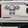Aufkleber Pick UP Dodge Gelände Offroad Widder RAM Dekor Streifen Amerikanische Flagge Amerika BIG WHEEL Viper
