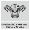 Aufkleber Pick UP Dodge Gelände Offroad Widder RAM Dekor Streifen Amerikanische Flagge Amerika BIG WHEEL Viper