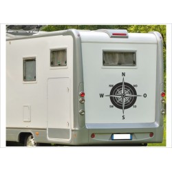 Wohnmobil Aufkleber WOMA Wohnwagen Caravan Camper Woma Kompass Windrose Wegweiser