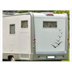 Wohnmobil Wohnwagen Caravan Camper Woma Aufkleber SET Möven Vögel 6x Vogel