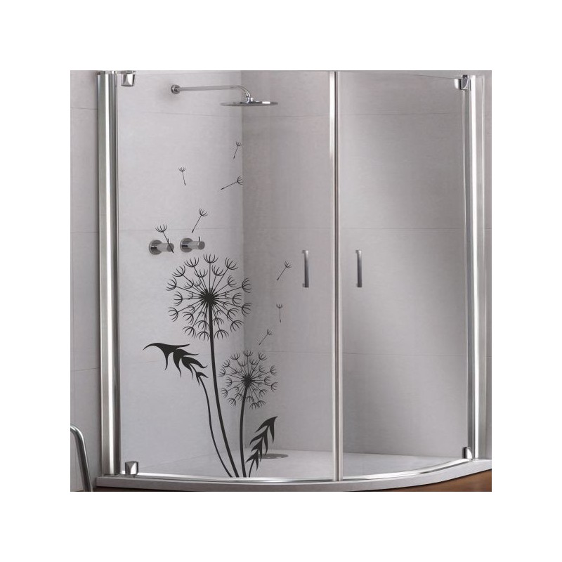 Aufkleber Glas Dekor Fenster Dusche Duschkabine Glas Tür Glastür Schaufenster Beschriftung Spa Wellness Meer Delphin Rose Wasser