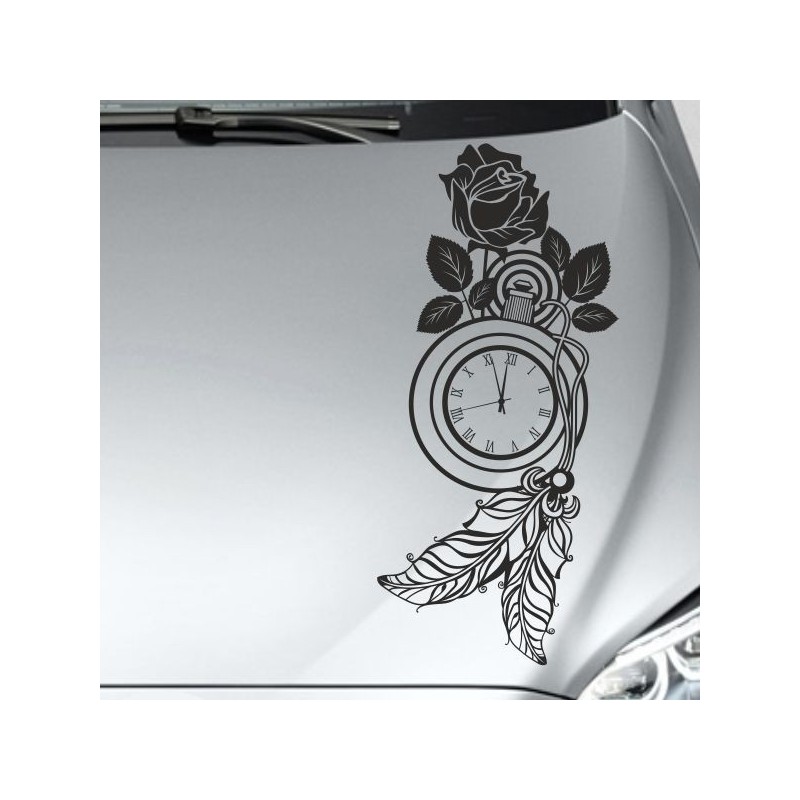 Aufkleber Auto Motorhaube Car Style Tuning Drache Tribal Dekor Rosen Blumen Schmetteringe Tattoo´s Fun Comic Flower Tiere