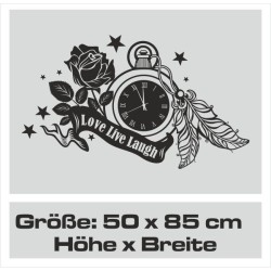 Aufkleber Auto Motorhaube Car Style Tuning Drache Tribal Dekor Rosen Blumen Schmetteringe Tattoo´s Fun Comic Flower Tiere