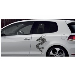 Seitenaufkleber Aufkleber SET Auto Car Style Tattoo Tribal  ASIA Drache Dragon