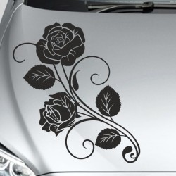 Aufkleber Auto Motorhaube Car Style Tuning Drache Tribal Dekor Rosen Blumen Schmetteringe Tattoo´s Fun Comic Flower Tiere