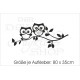 Seitenaufkleber Aufkleber SET Auto Car Style Tattoo Tribal  Ast Vogel Uhu Eule