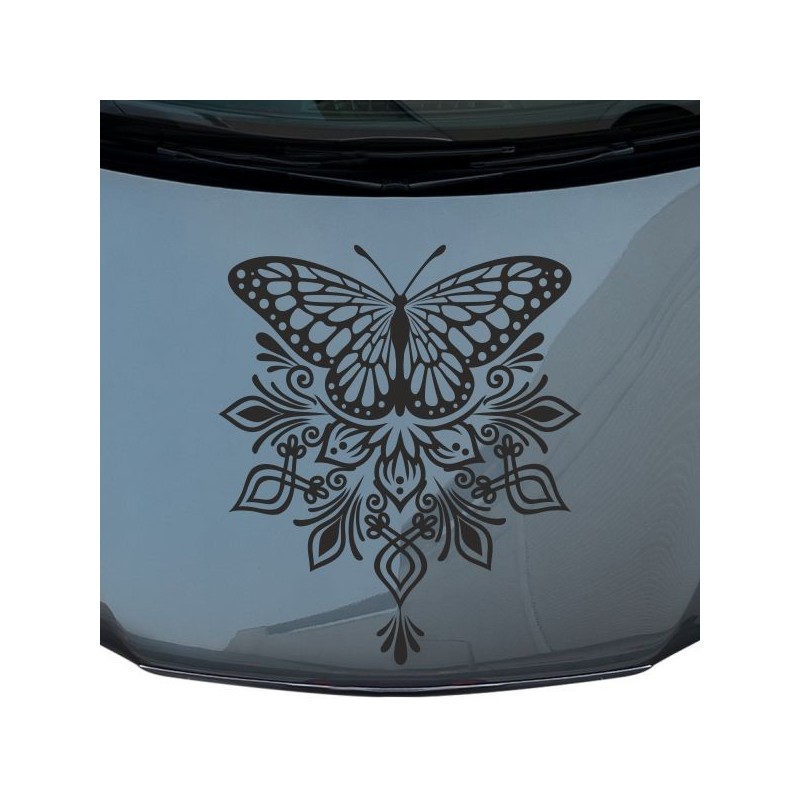 Aufkleber Auto Motorhaube Car Style Tuning Drache Tribal Dekor Rosen Blumen Schmetteringe Tattoo´s Fun Comic Flower Tiere