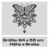 Aufkleber Auto Motorhaube Car Style Tuning Drache Tribal Dekor Rosen Blumen Schmetteringe Tattoo´s Fun Comic Flower Tiere