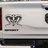 Aufkleber Pick UP Dodge Gelände Offroad Widder RAM Dekor Streifen Amerikanische Flagge Amerika BIG WHEEL Viper