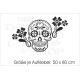Seitenaufkleber Aufkleber SET Auto Car Style Tattoo Tribal Mexican Sugar Skull Totenkopf