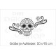 Seitenaufkleber Aufkleber SET Auto Car Style Tattoo Tribal  Mexican Sugar Skull Totenkopf Dekor