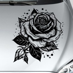 Aufkleber Auto Motorhaube Car Style Tuning Drache Tribal Dekor Rosen Blumen Schmetteringe Tattoo´s Fun Comic Flower Tiere