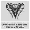Aufkleber Auto Motorhaube Car Style Tuning Drache Tribal Dekor Rosen Blumen Schmetteringe Tattoo´s Fun Comic Flower Tiere