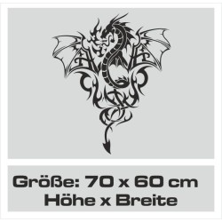 Aufkleber Auto Motorhaube Car Style Tuning Drache Tribal Dekor Rosen Blumen Schmetteringe Tattoo´s Fun Comic Flower Tiere