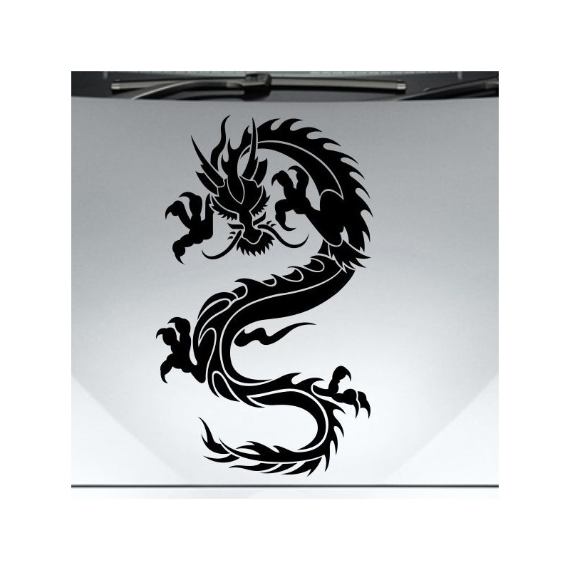 Aufkleber Auto Motorhaube Car Style Tuning Drache Tribal Dekor Rosen Blumen Schmetteringe Tattoo´s Fun Comic Flower Tiere