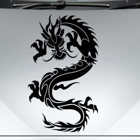 Aufkleber Auto Motorhaube Car Style Tuning Drache Tribal Dekor Rosen Blumen Schmetteringe Tattoo´s Fun Comic Flower Tiere