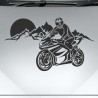 Aufkleber Auto Motorhaube Car Style Tuning Drache Tribal Dekor Rosen Blumen Schmetteringe Tattoo´s Fun Comic Flower Tiere
