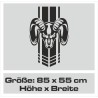 Aufkleber Pick UP Dodge Gelände Offroad Widder RAM Dekor Streifen Amerikanische Flagge Amerika BIG WHEEL Viper