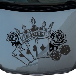 Aufkleber Auto Motorhaube Car Style Tuning Drache Tribal Dekor Rosen Blumen Schmetteringe Tattoo´s Fun Comic Flower Tiere