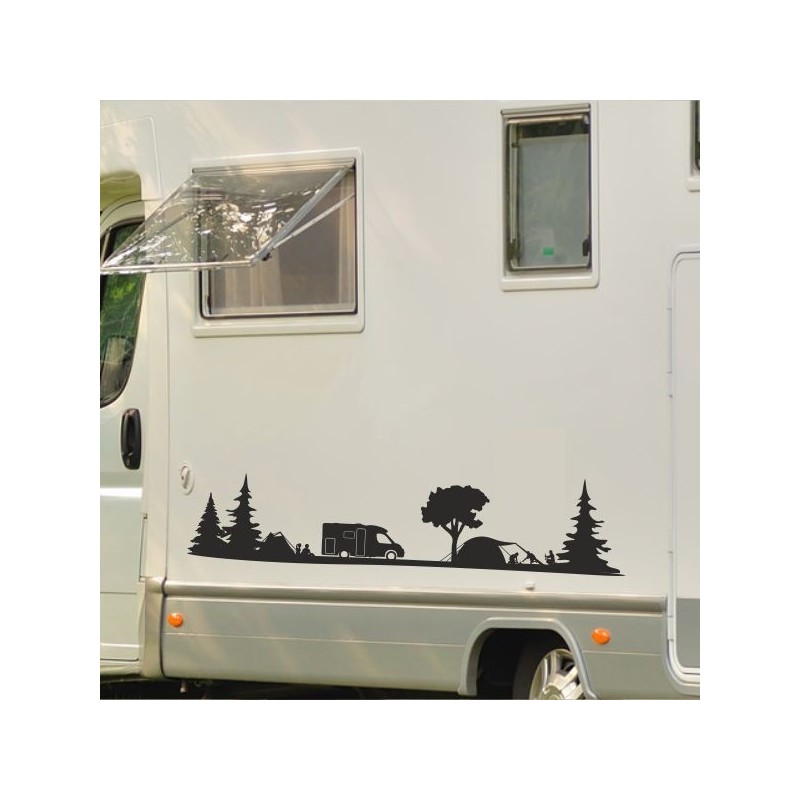 Aufkleber Wohnmobil Wohnwagen Reise Camping Auto Reisemobil Möwe Meer Kompass Globus Strand Palme Urlaub Spruch Familie Zuhause